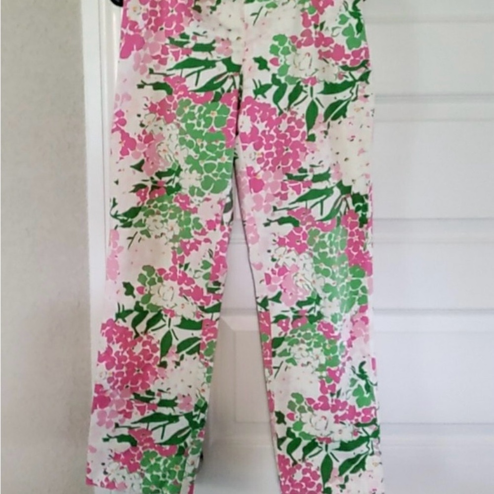 Lauren Ralph Lauren Floral Skinny Jeans - White, Pink, and Green